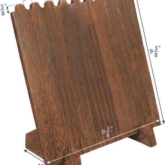 Portable Wooden Plank Necklace Jewelry Stand for 8 Necklaces, Necklace Stand, Wo - Picture 3 of 9